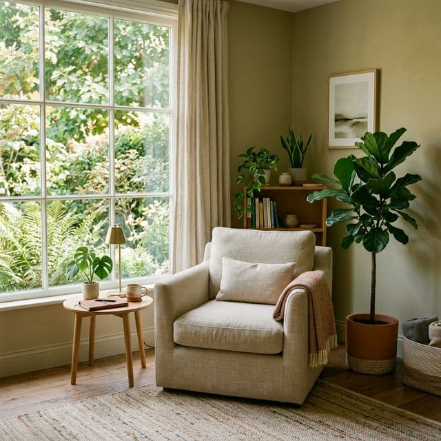 Peaceful therapy office